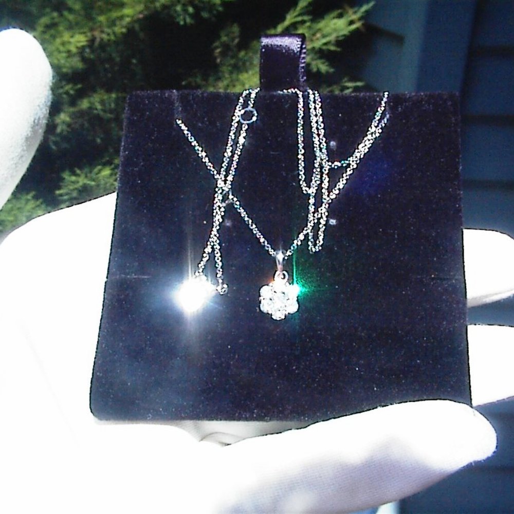 Jones New York Necklace Annabelle. CZ Diamond Pendant NECKLACE  NEW